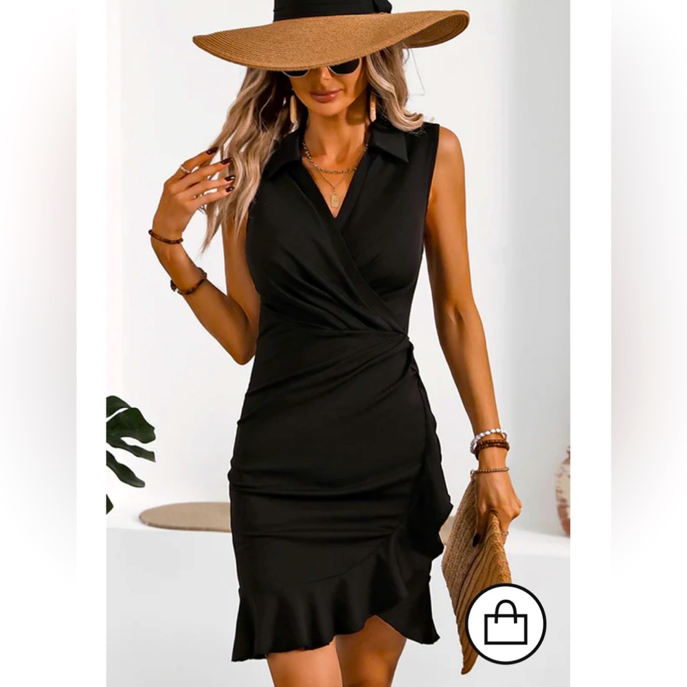 Brand new black dress-perfect for any season!